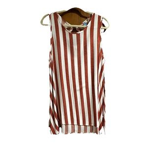 ❤️ BOGO ❤️ Soft Surroundings striped sleevless tunic. Sz M but fits like a L.